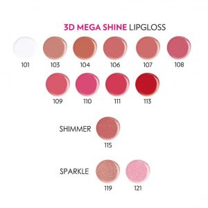 رژلب مایع گلدن رز 3D Mega Shine